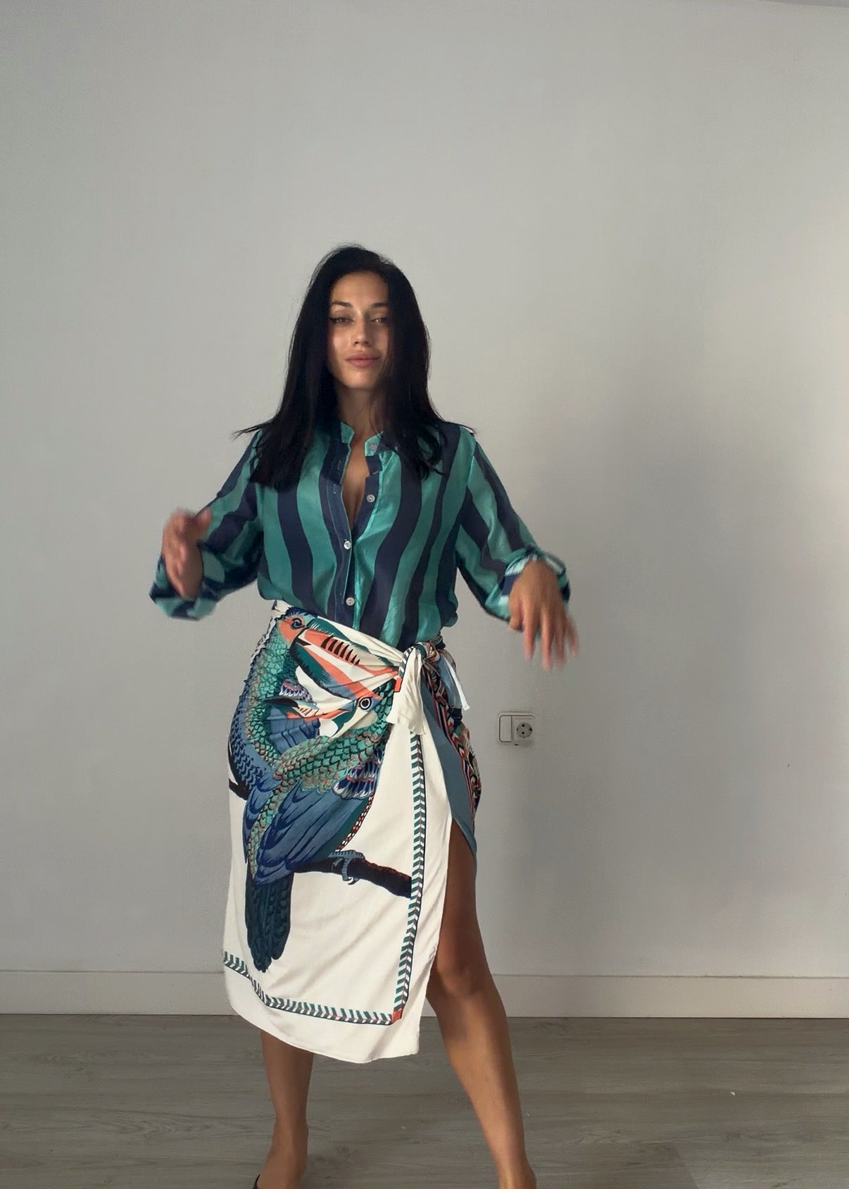 FALDA PAREO MIDI